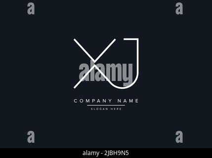 XJ abstract letters logo monogram Stock Vector