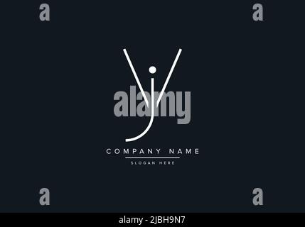 VJ abstract letters logo monogram Stock Vector