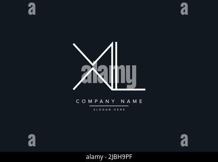 XL abstract letters logo monogram Stock Vector