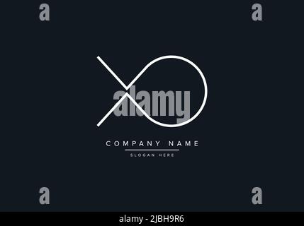 XO abstract letters logo monogram Stock Vector