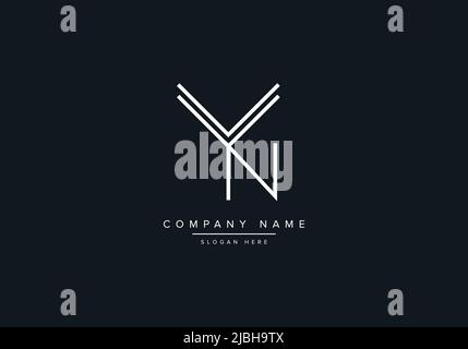 YN abstract letters logo monogram Stock Vector