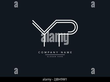 YP abstract letters logo monogram Stock Vector