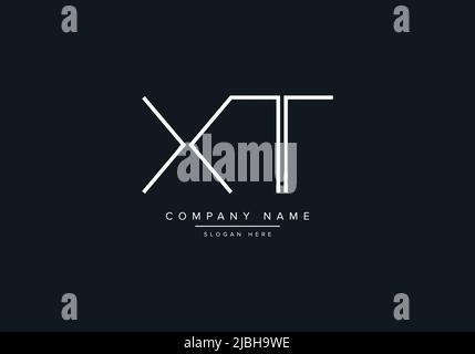 XT abstract letters logo monogram Stock Vector