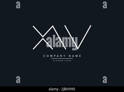XW abstract letters logo monogram Stock Vector