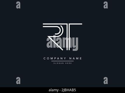 RT abstract letters logo monogram Stock Vector