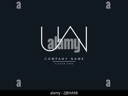 UW abstract letters logo monogram Stock Vector