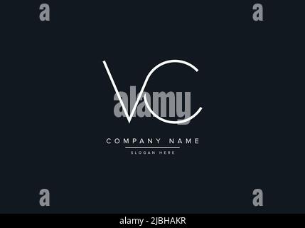 VC abstract letters logo monogram Stock Vector