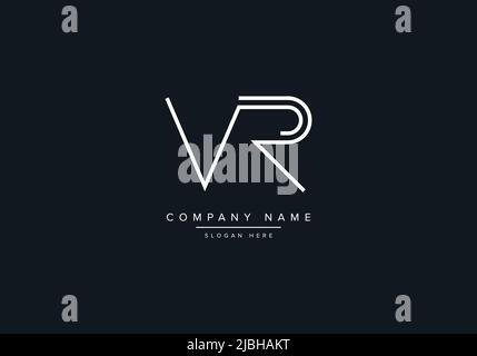 VR abstract letters logo monogram Stock Vector