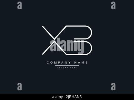 XB abstract letters logo monogram Stock Vector