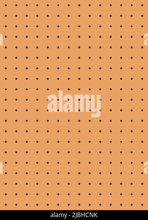 Peg board seamless pattern texture Perforated wall for tools background Construction theme wallpaper Wall structure for working bench tools. Vector il Stock Vector