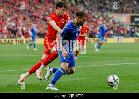 CARDIFF, WALES - 05 JUNE 2022: during the 2022 FIFA World Cup play-off final between Wales & Ukraine at the Cardiff City Stadium on the 5th of June 2022. (Pic by John Smith/FAW) Stock Photo