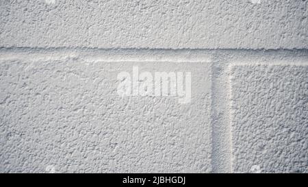 Concrete block wall seamless background. Old white stone bricks. Horizontal design on cement and concrete texture for pattern Stock Photo