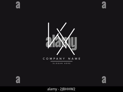 Abstract alphabet letter Logo icon KX Stock Vector