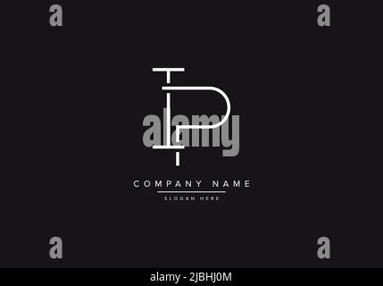 Abstract alphabet letter Logo icon IP Stock Vector