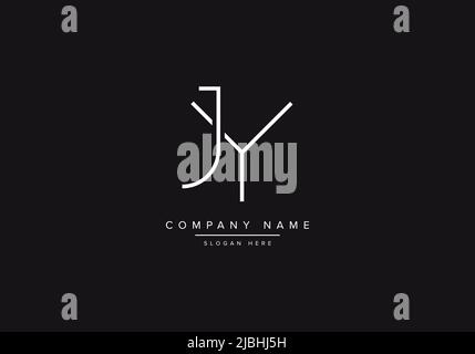Abstract alphabet letter Logo icon JY Stock Vector
