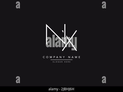 Initials alphabet letters NX monogram logo Stock Vector