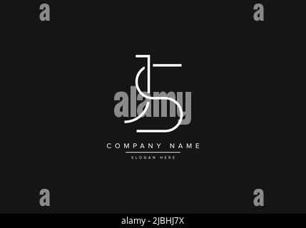 Initials alphabet letters JS monogram logo Stock Vector