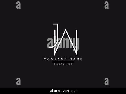 Initials alphabet letters JW monogram logo Stock Vector