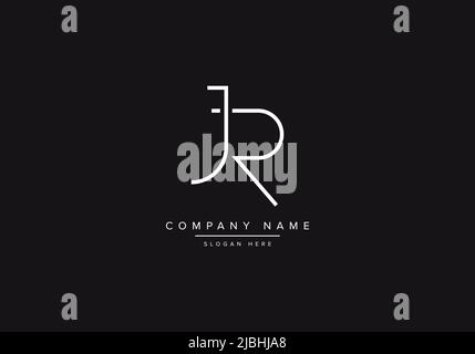 Initials alphabet letters JR monogram logo Stock Vector