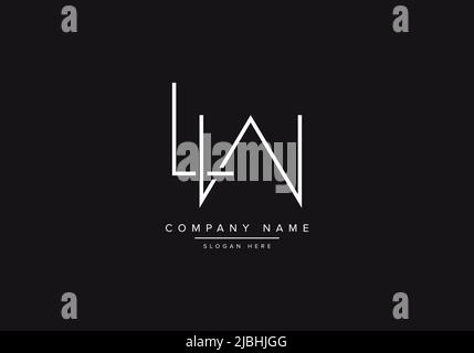 Initials alphabet letters LW monogram logo Stock Vector