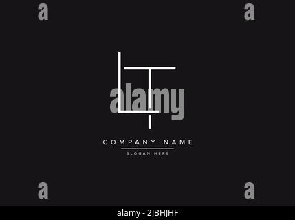 Initials alphabet letters LT monogram logo Stock Vector