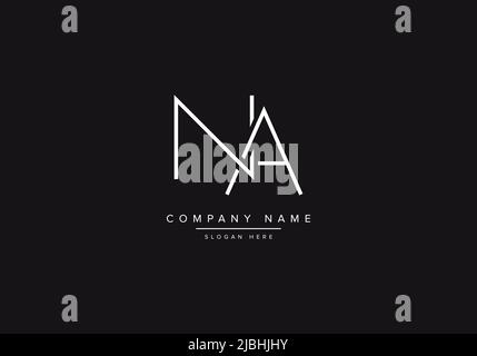 Initials alphabet letters NA monogram logo Stock Vector