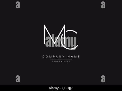 Initials alphabet letters MC monogram logo Stock Vector