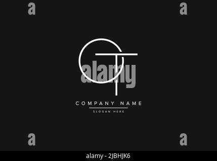 Initials alphabet letters OT monogram logo Stock Vector