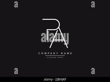 Alphabet letter icon logo PA or AP Stock Vector
