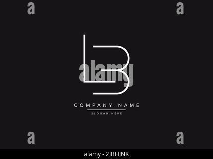Alphabet letter icon logo LB or BL Stock Vector