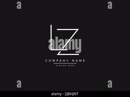 Alphabet letter icon logo LZ or ZL Stock Vector
