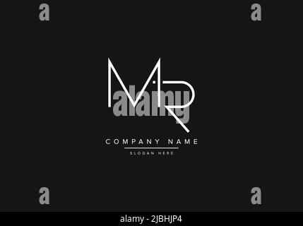 Alphabet letter icon logo MR or RM Stock Vector