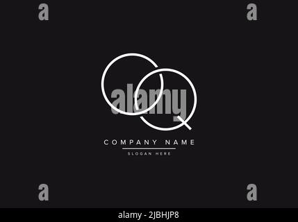 Alphabet letter icon logo OQ or QO Stock Vector