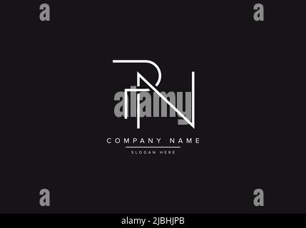 Alphabet letter icon logo PN or NP Stock Vector