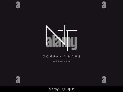 Alphabet letter icon logo NT or TN Stock Vector