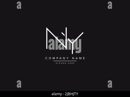 Alphabet letter icon logo NY or YN Stock Vector