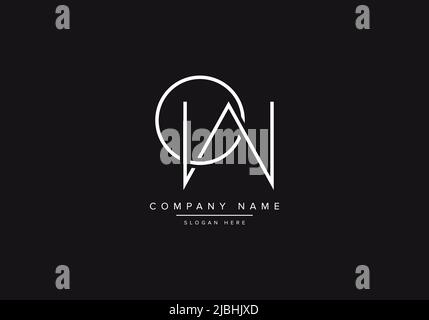 Alphabet letter icon logo OW or WO Stock Vector