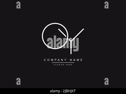 Alphabet letter icon logo OY or YO Stock Vector