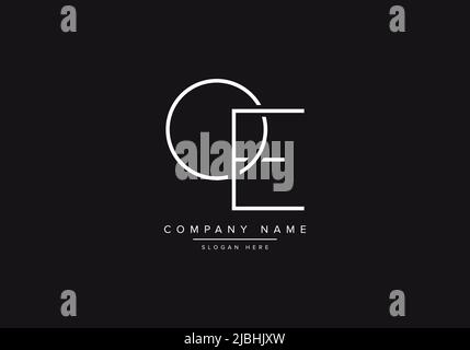 Alphabet letter icon logo OE or EO Stock Vector