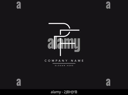 Alphabet letter icon logo PD or DP Stock Vector