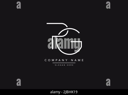 Alphabet letter icon logo PG or GP Stock Vector