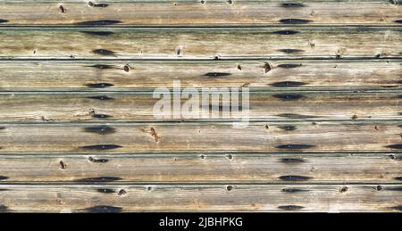Wooden board with nails. Wood background. Abstract texture Stock Photo