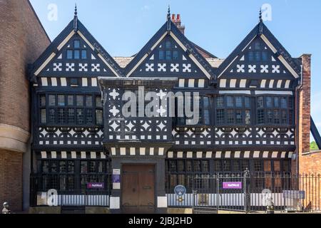 15th Century Underbank Hall, Great Underbank, Stockport, Greater Manchester, England, United Kingdom Stock Photo