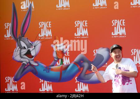 Space Jam:  A New Legacy Premiere at the Microsoft Theater on July 12, 2021 in Los Angeles, CA Featuring: Eric Bauza Where: Los Angeles, California, United States When: 13 Jul 2021 Credit: Nicky Nelson/WENN.com Stock Photo