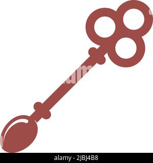 Key and Chef logo concept design illustration vector Stock Vector