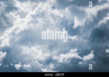 Thunderstorm clouds, dramatic sky, cloud background, heaven, beautiful sky Stock Photo