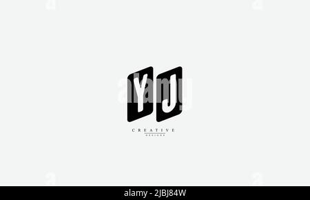 Alphabet letters Initials Monogram logo YJ JY Y J Stock Vector