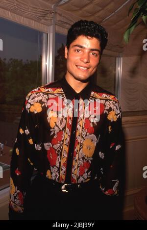 Chayanne at the Starlight Children's Foundation press conference naming  Chayanne as Its International Youth Ambassador on July 13, 1990 at the Beverly Hills Hotel in Beverly Hills, California Credit: Ralph Dominguez/MediaPunch Stock Photo