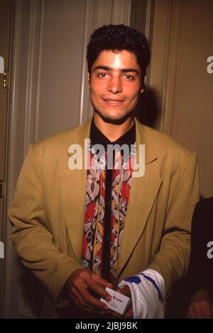 Chayanne at the Starlight Children's Foundation press conference naming  Chayanne as Its International Youth Ambassador on July 13, 1990 at the Beverly Hills Hotel in Beverly Hills, California Credit: Ralph Dominguez/MediaPunch Stock Photo