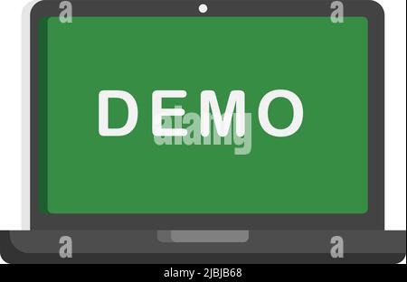Demo icon design template vector illustration Stock Vector